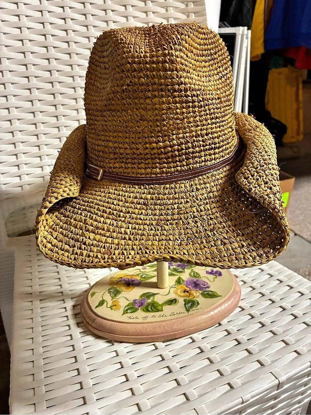 “Hat attack”Straw Cowboy Hat in mustard yellow